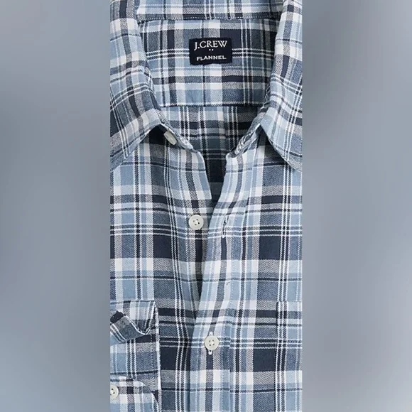 J. CREW Classic Flannel Long Sleeve Shirt/SIZE M - Picture 5 of 5